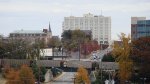 CSX: loaded coal train SB passing over Hwy. 29 Downtown